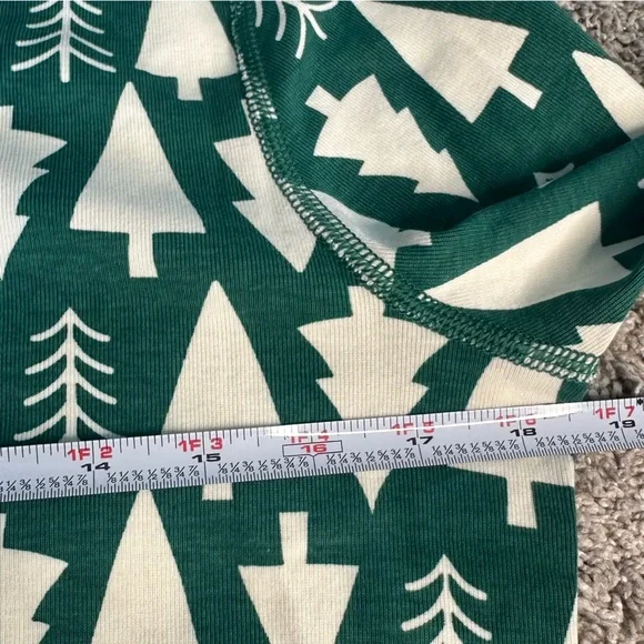 Hanna Andersson Christmas tree pajama long John Large PJ’s Jammies organic adult - Picture 12 of 16
